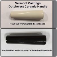20006381 Black Ceramic Handle Insert Vermont Castings-Obsolete- see description