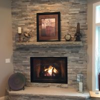 Chiseled Stone Non-Combustible Mantel