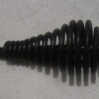 Black Spring Handle with 1/4 threaded stub