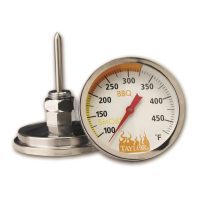 BBQ Large 3-1/4″ Thermometer for Grill or Smoker