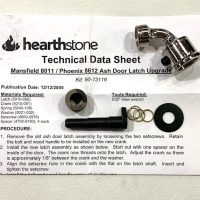 90-73116 Hearthstone ash door latch 8011 Mansfield 8612 Phoenix
