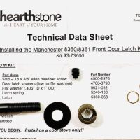 93-73600 Hearthstone Manchester Front Door Latch Kit