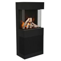 Amantii Cube Electric Fireplace with Bluetooth Speaker Base