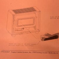 RHL2-1 Ceramic Log Kit for Empire Room Heaters RH-50-(5,6) and RH65-(5,6)