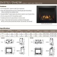 DV3732 or DV4236 Direct Vent Fireplace by Hearth & Home Technologies