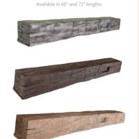 Hewn-Mortise Beam Noncombustible Mantels