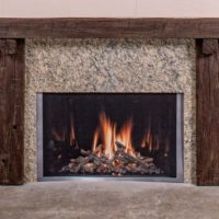 Salvaged Timber Noncombustible Mantel