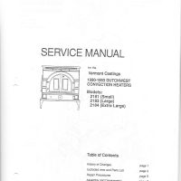 Dutchwest Service Manual 1990-1993 Double Door Stove